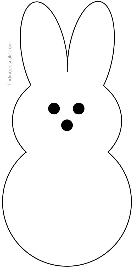 Hopping into easter with diy dollar tree peeps decor free template