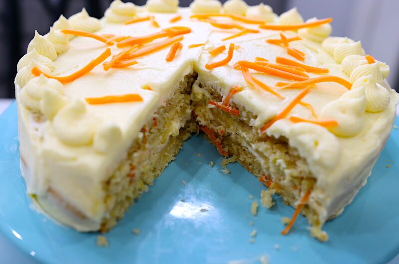Keto Carrot Cake With Keto Cream Cheese Frosting