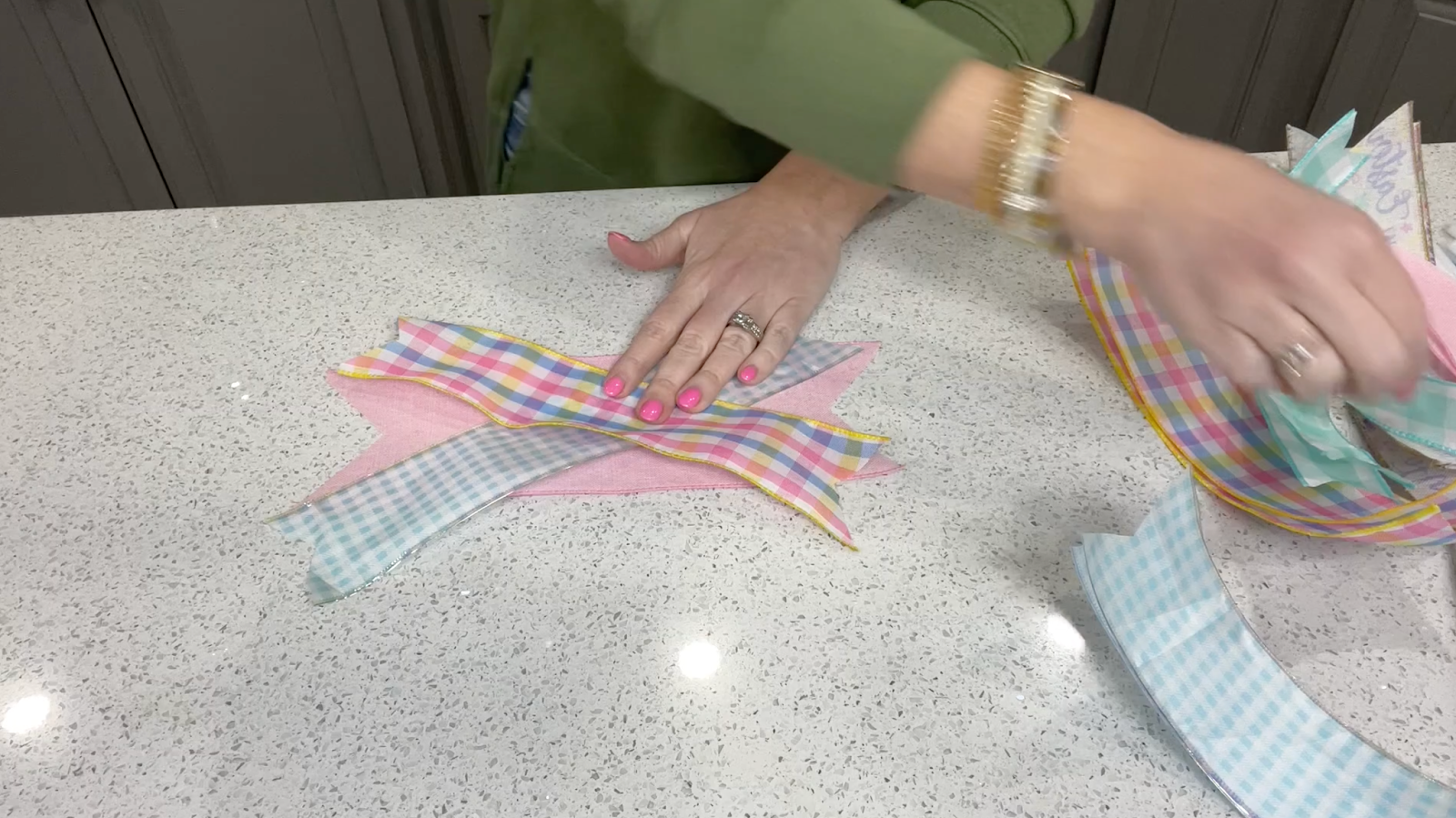 Crafting a ribbon