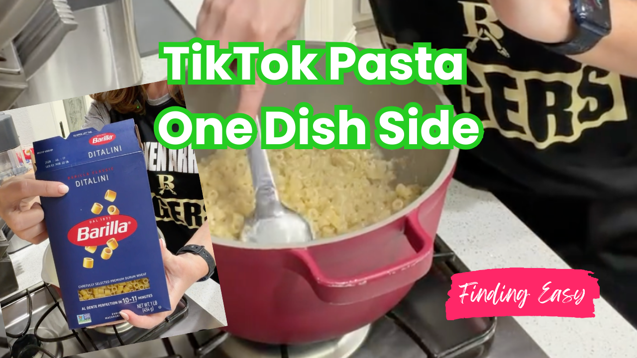 Creamy viral TikTok pasta cooked in one pot with ditalini noodles, Parmesan cheese, and parsley.